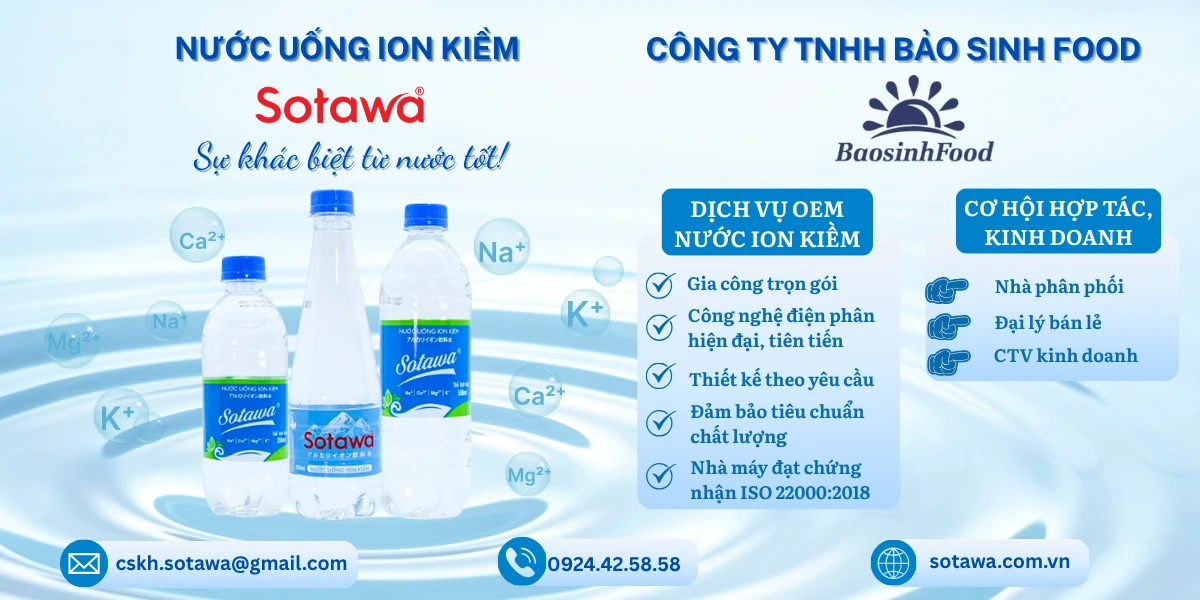 SỰ KHÁC BIỆT GIỮA NƯỚC ION KIỀM SOTAWA & NƯỚC LỌC THÔNG THƯỜNG